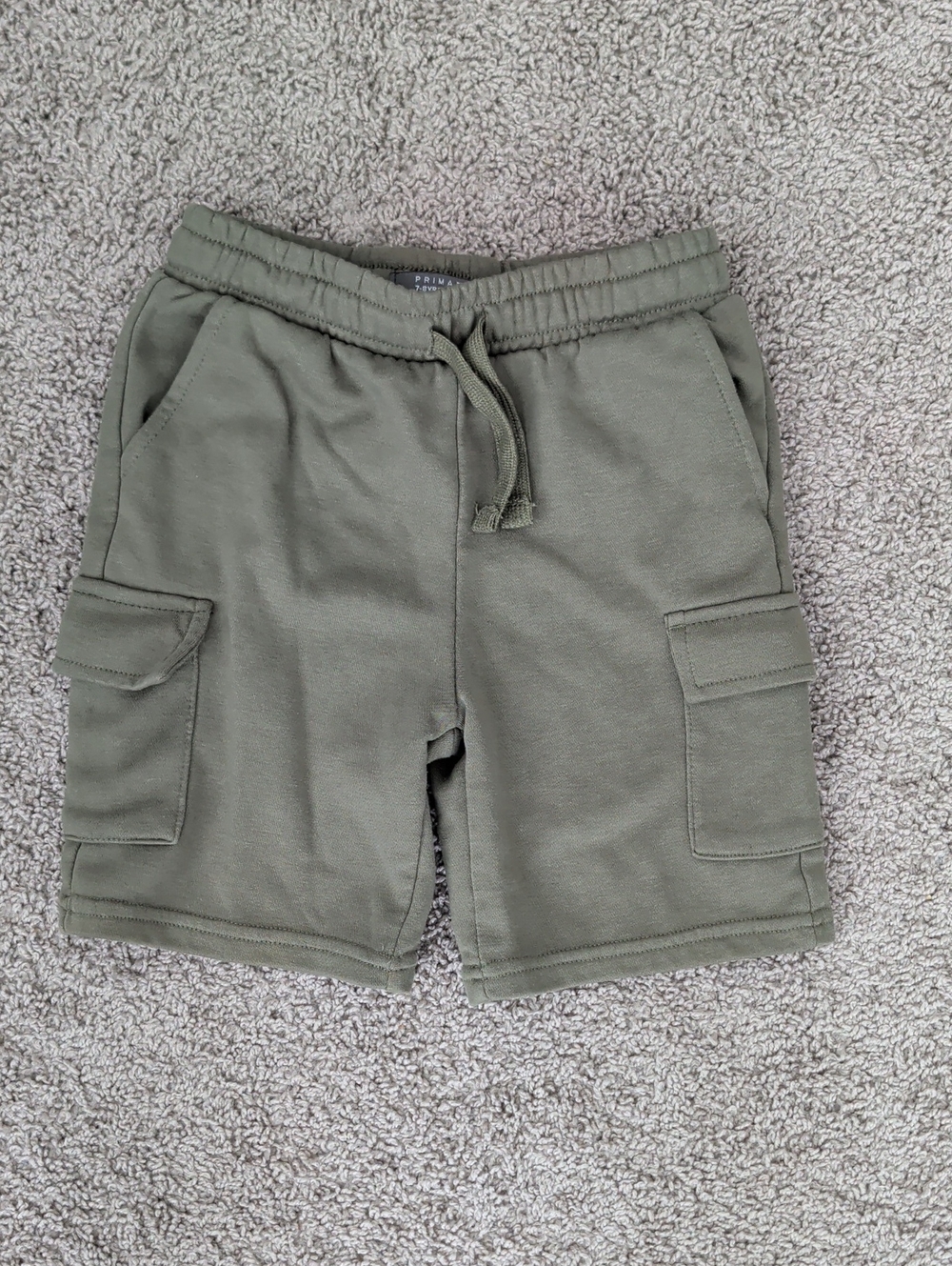 Primark Boy's Olive Jogger Sweat Shorts Size 7-8 Years